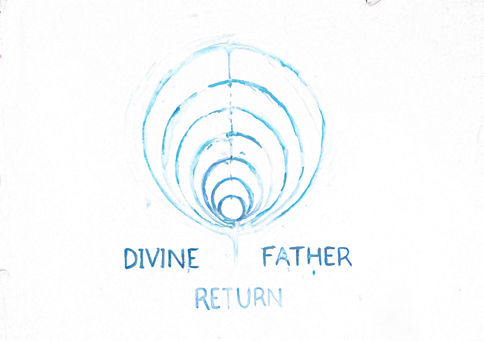 Divine Father, Return — Watercolor and ink on paper