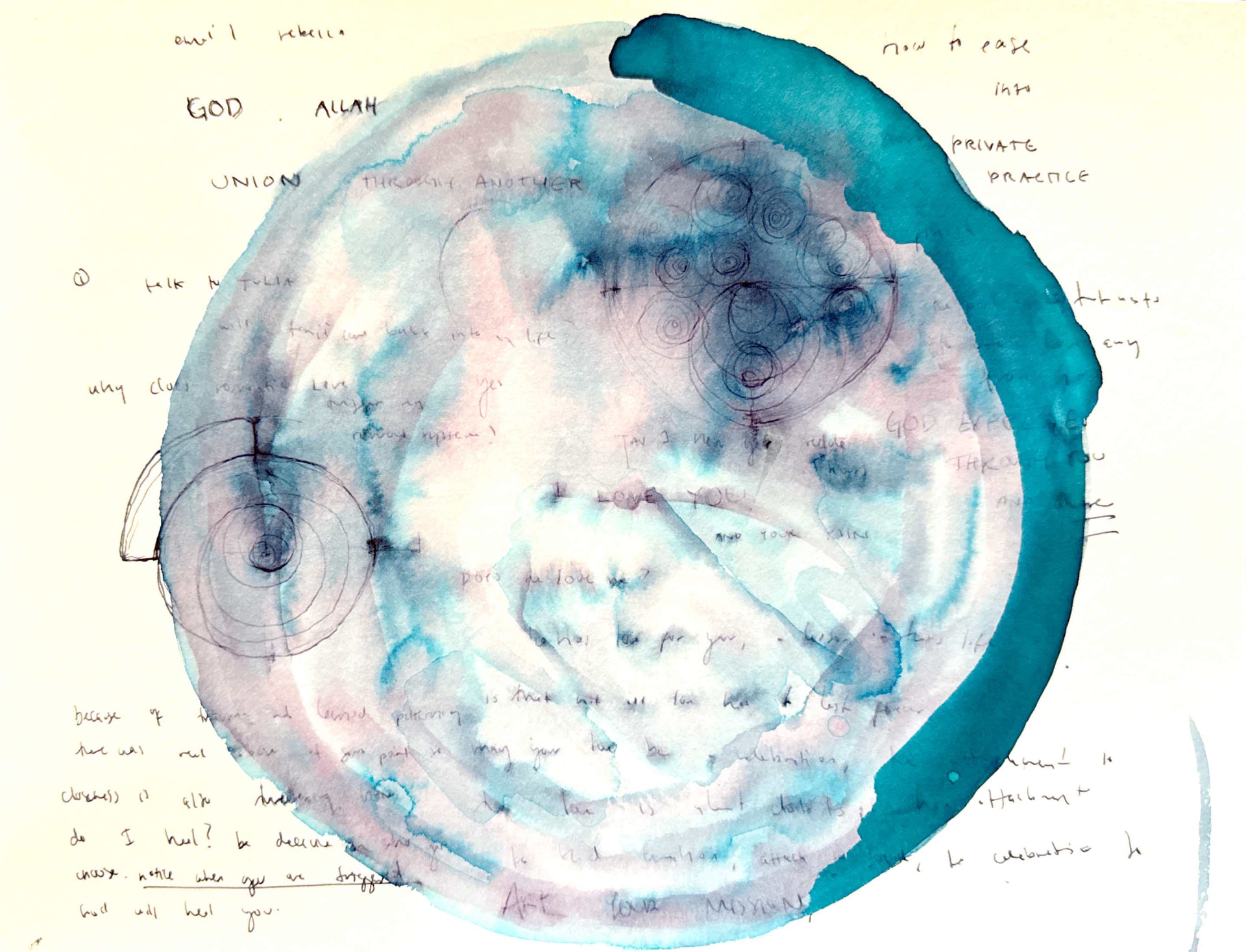 Union — Watercolor and ink on paper