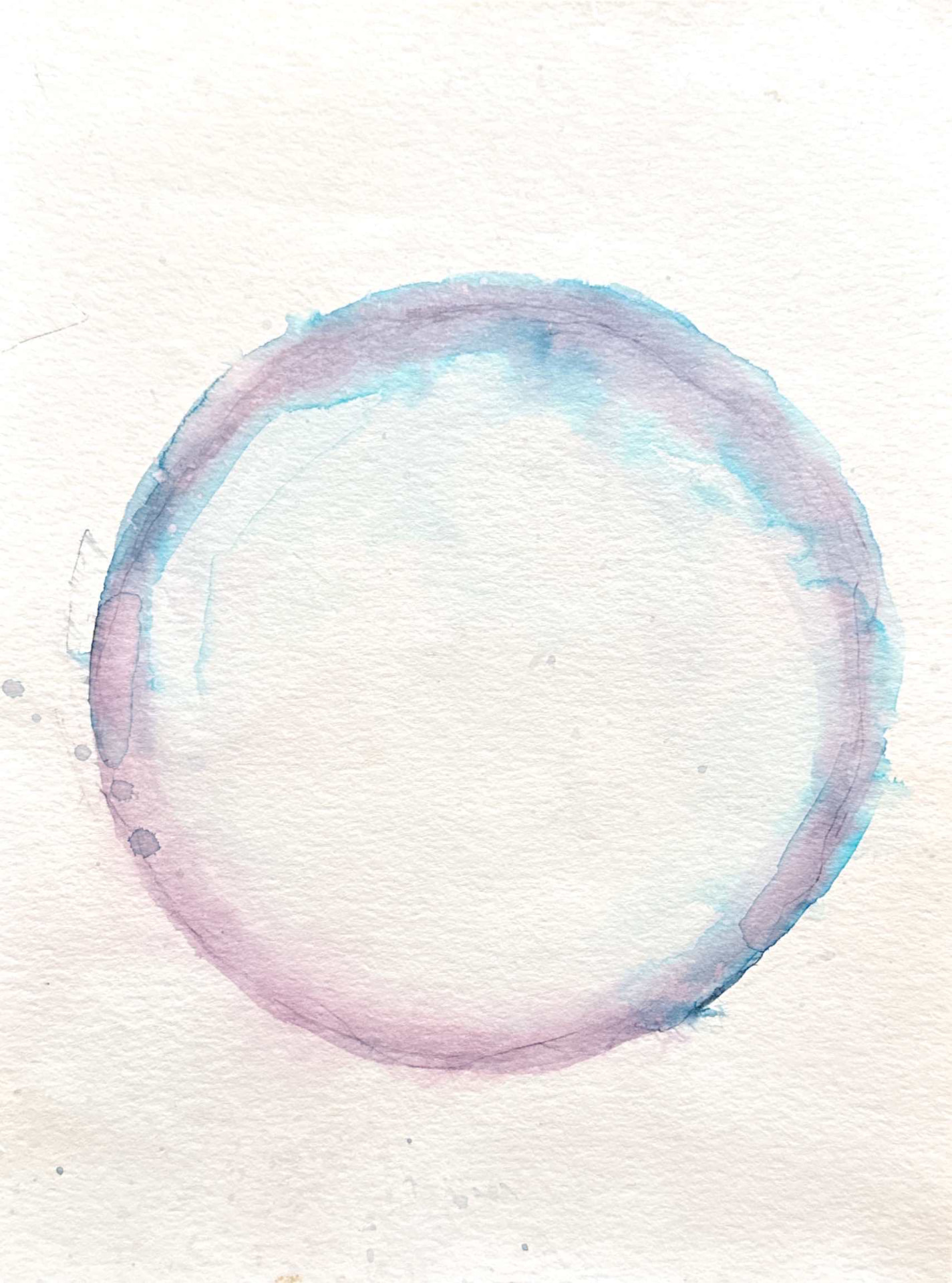 Halo — Watercolor and ink on paper