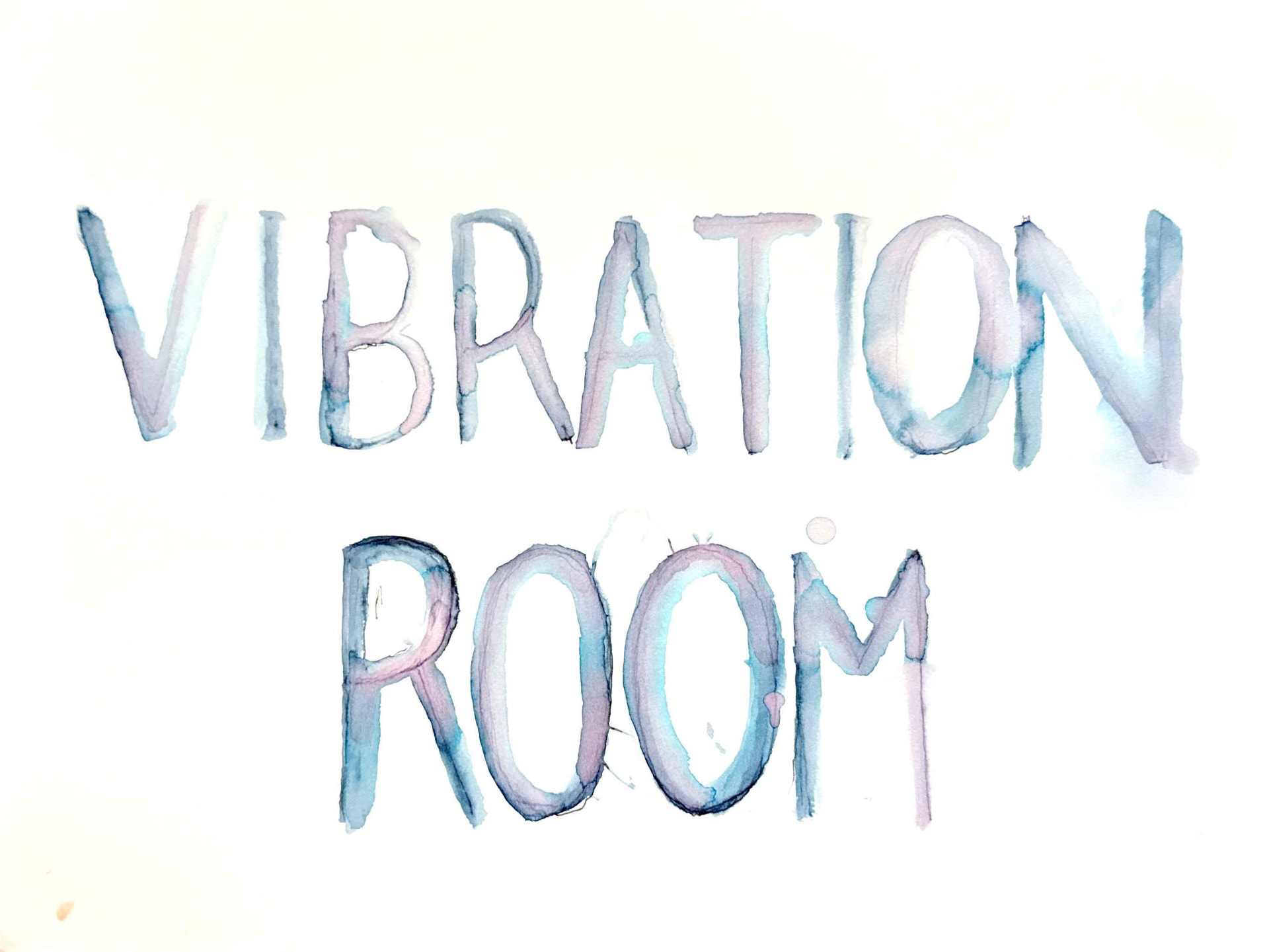 Vibration Room — Watercolor and ink on paper
