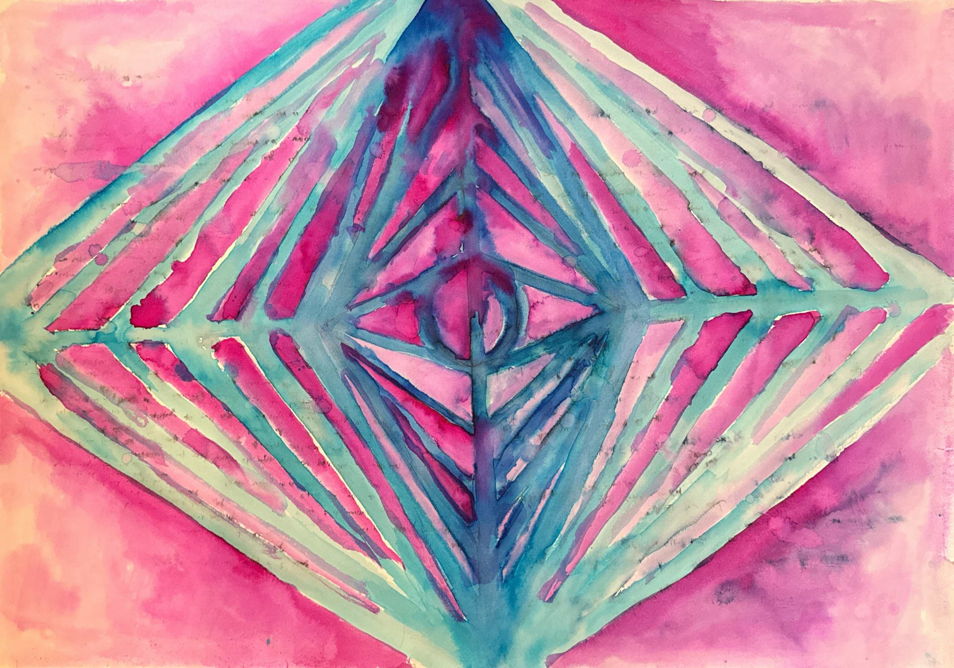 Portal — Watercolor and ink on paper