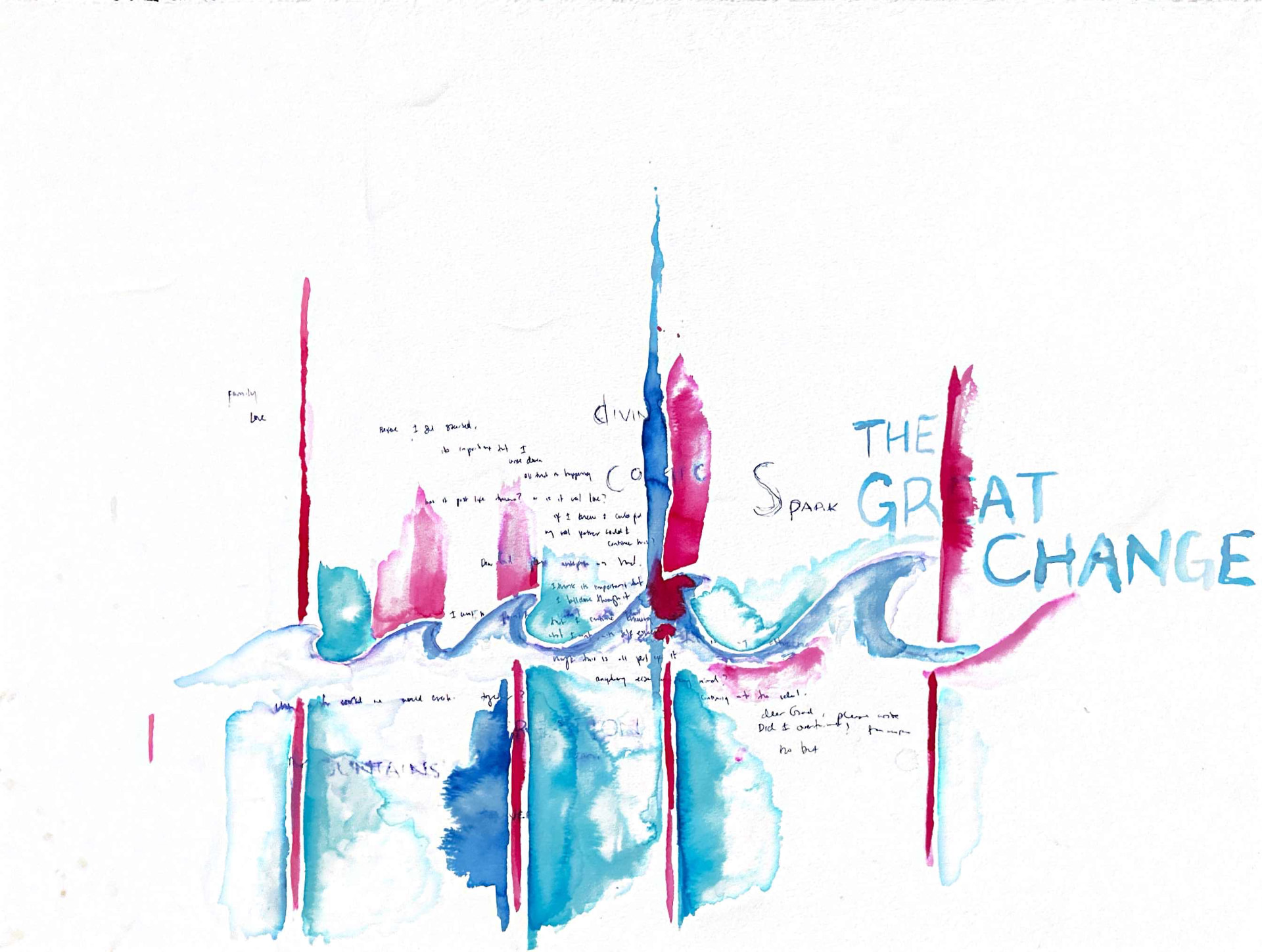 The Great Change — Watercolor and ink on paper